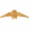 Ekena Millwork Bellingham Rough Sawn Timber Gable Bracket, Western Red Cedar, 36"W x 13"H x 2"D x 6"F, 9/12 Pitch GBW036X13X0206BEL00RWR - alternate 5
